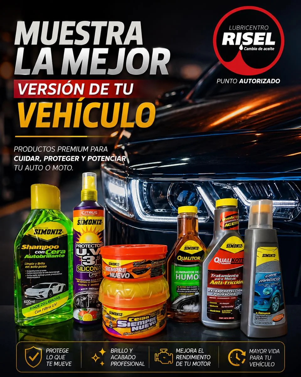Productos Simoniz para el cuidado del vehículo
